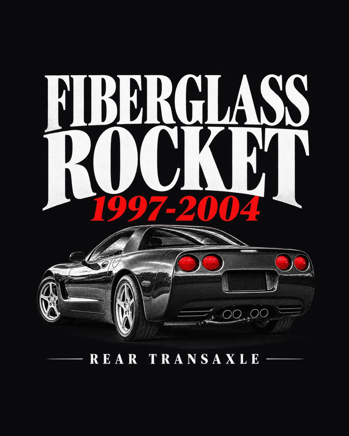 Corvette C5 1997-2004 Rear Transaxle Editorial Tee, Car Shirt design only
