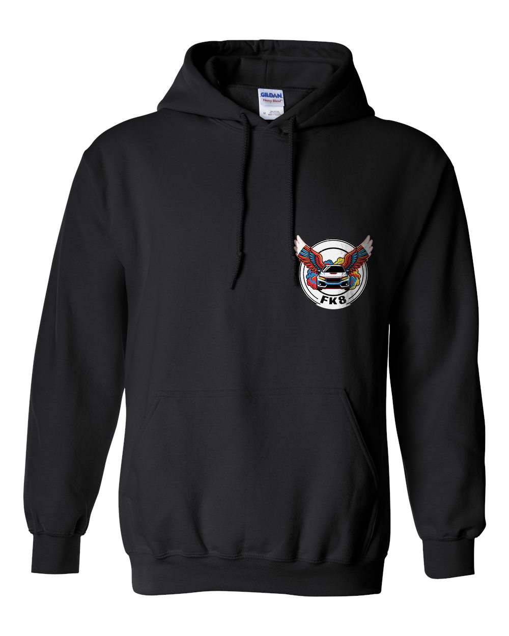 Pull Over Hoodie Black front