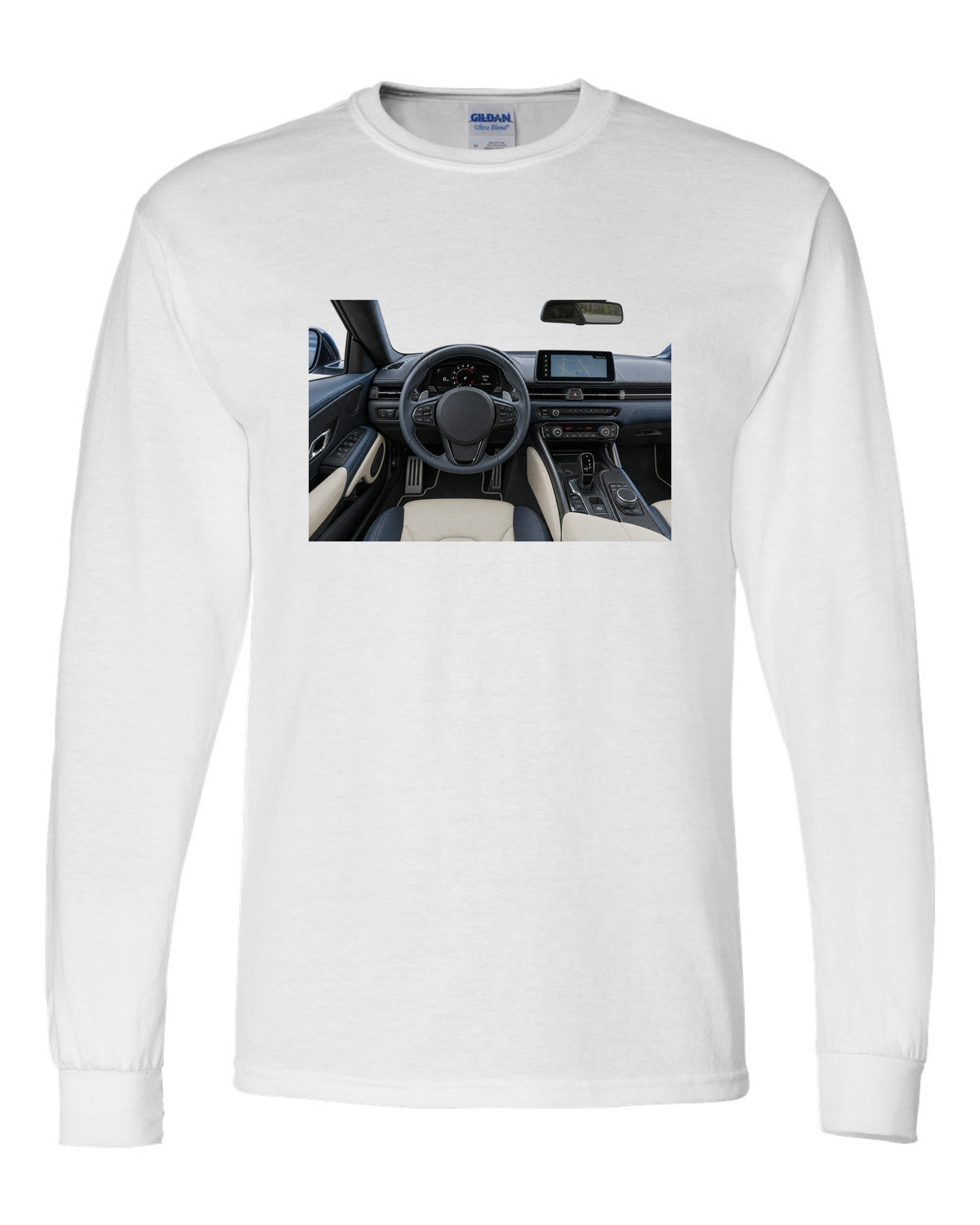 Toyota GR86 ZN8 dimension blueprint in signal red with FA24 boxer callouts white long sleeve front view with the design