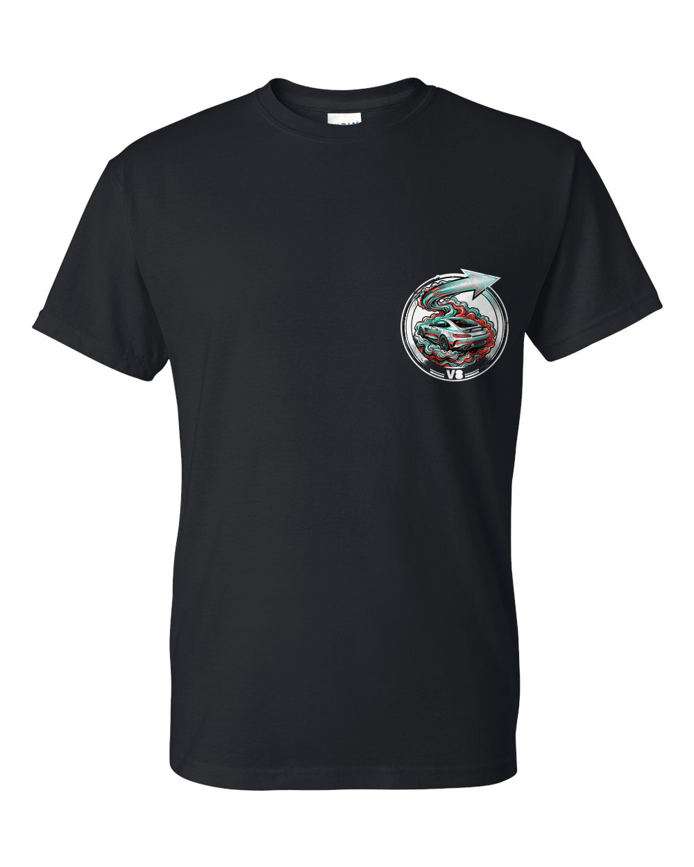 Mercedes-AMG GT Silver Arrow T-Shirt — Black front emblem