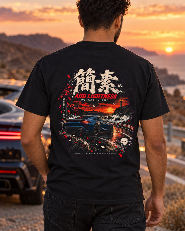 Lotus Emira Add Lightness Shirt, Hoodie & More T-Shirt Black worn hero