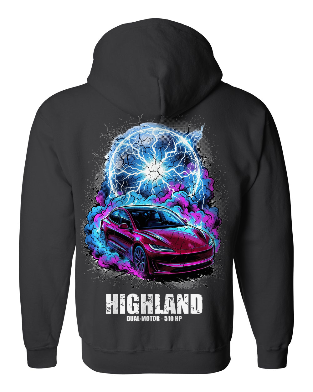 Zip Hoodie Black back