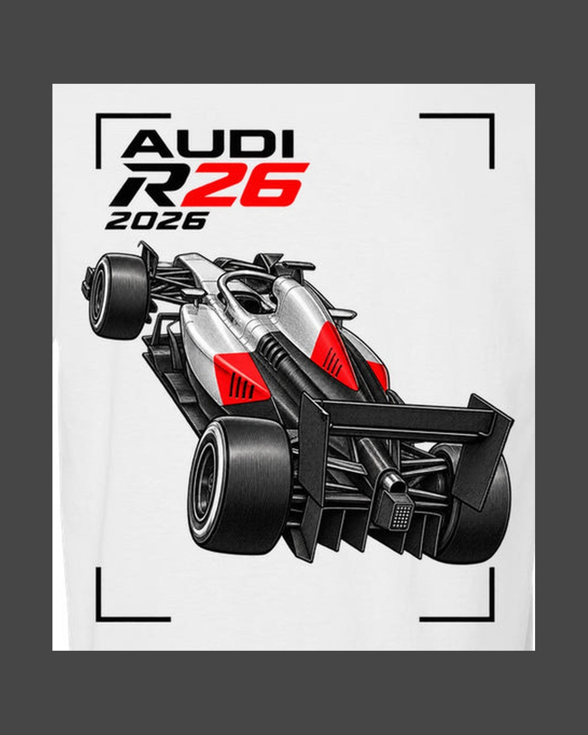 Audi R26 F1 2026 Rear Frame Shirt, Formula 1 Fan Tee design only