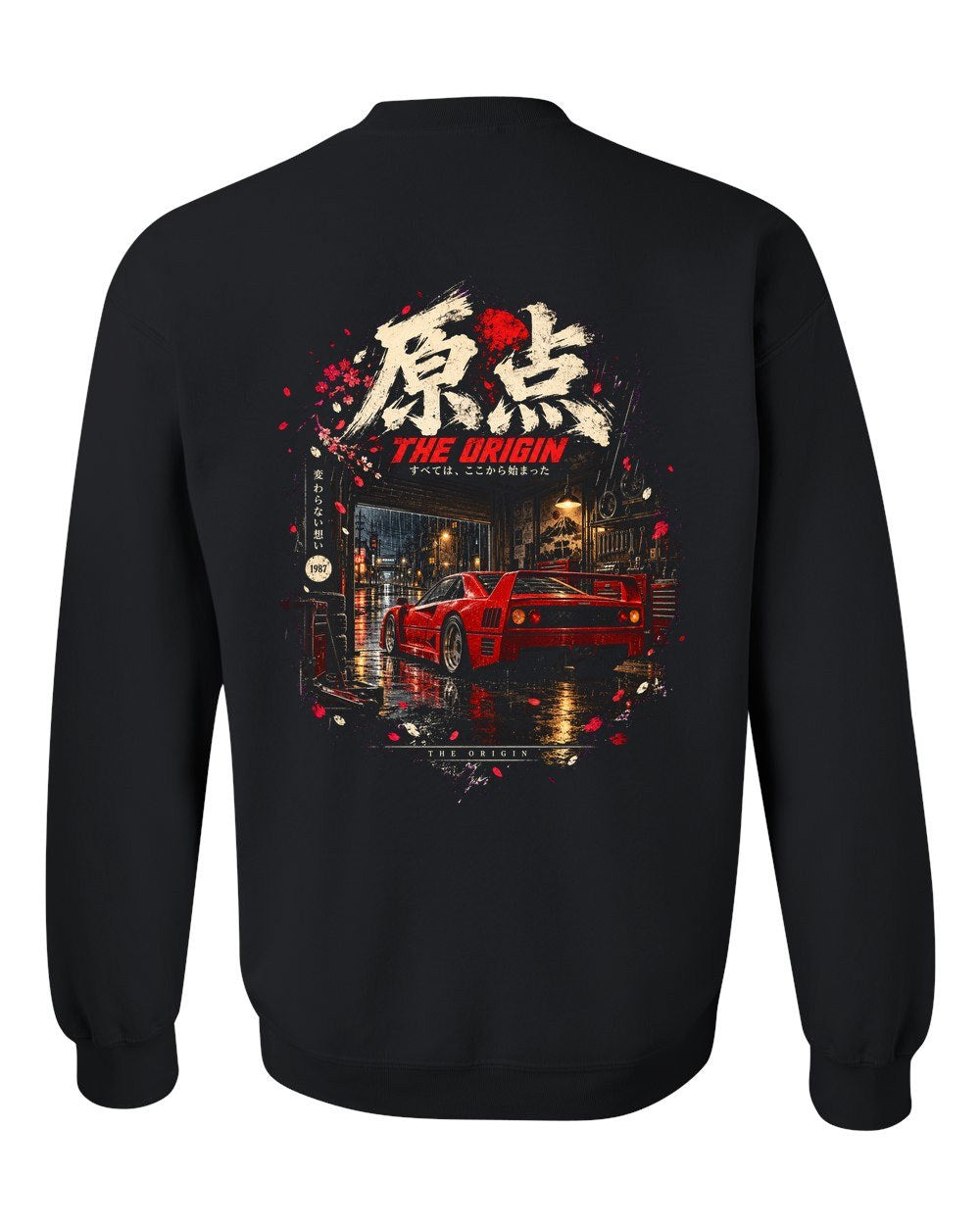 Ferrari F40 Crewneck Black back