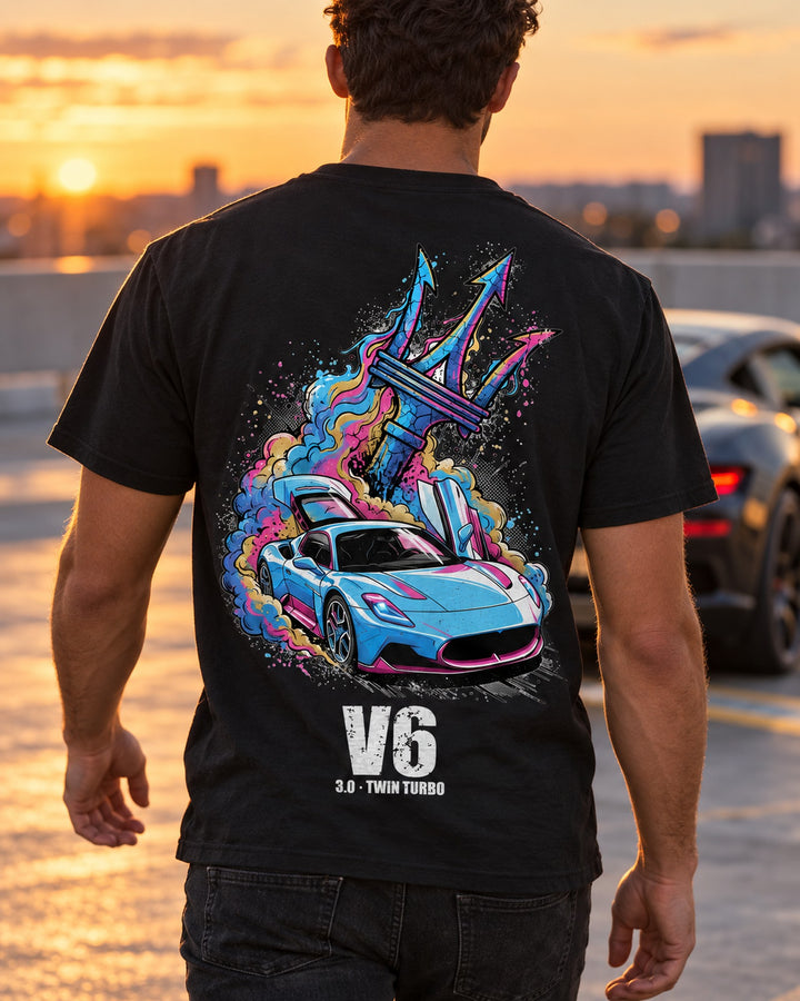 Maserati MC20 Trident T-Shirt worn hero