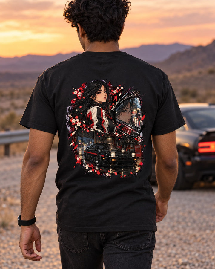 Nissan Silvia S13 Anime Girl Shirt, Hoodie & More T-Shirt Black worn hero