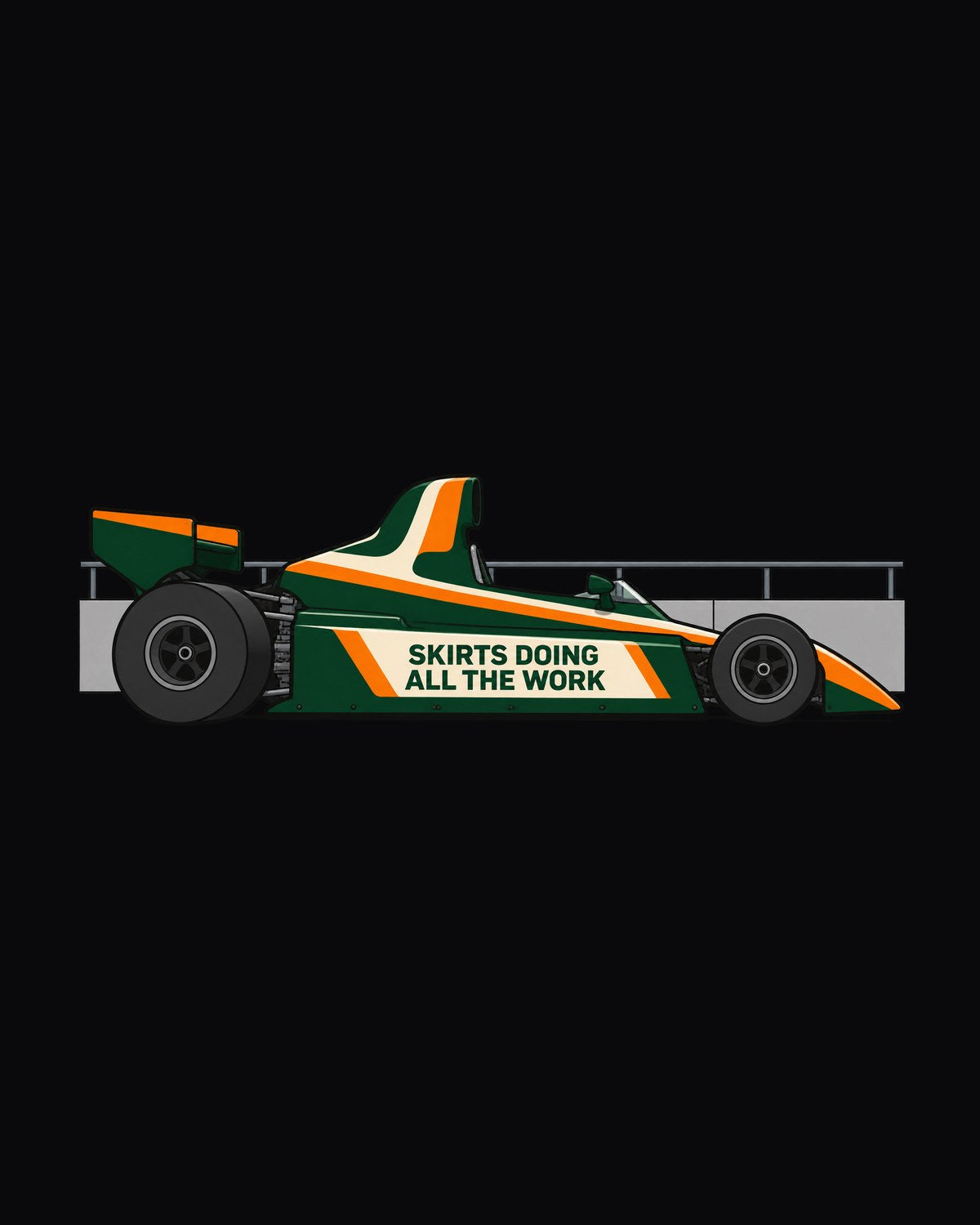 Lotus 79 Ground Effect Shirt, Flat Vector F1 print design only