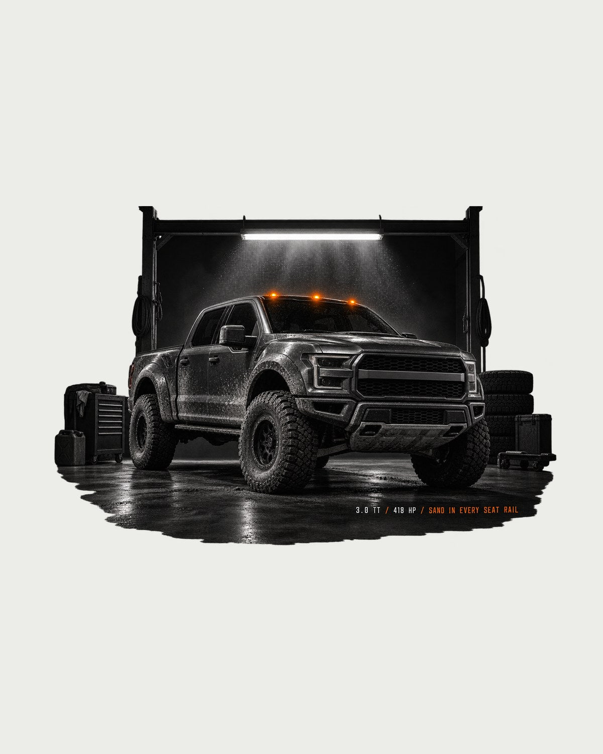 2022 Ford Bronco Raptor U725 Dune Truck Garage Graphic Tee design only