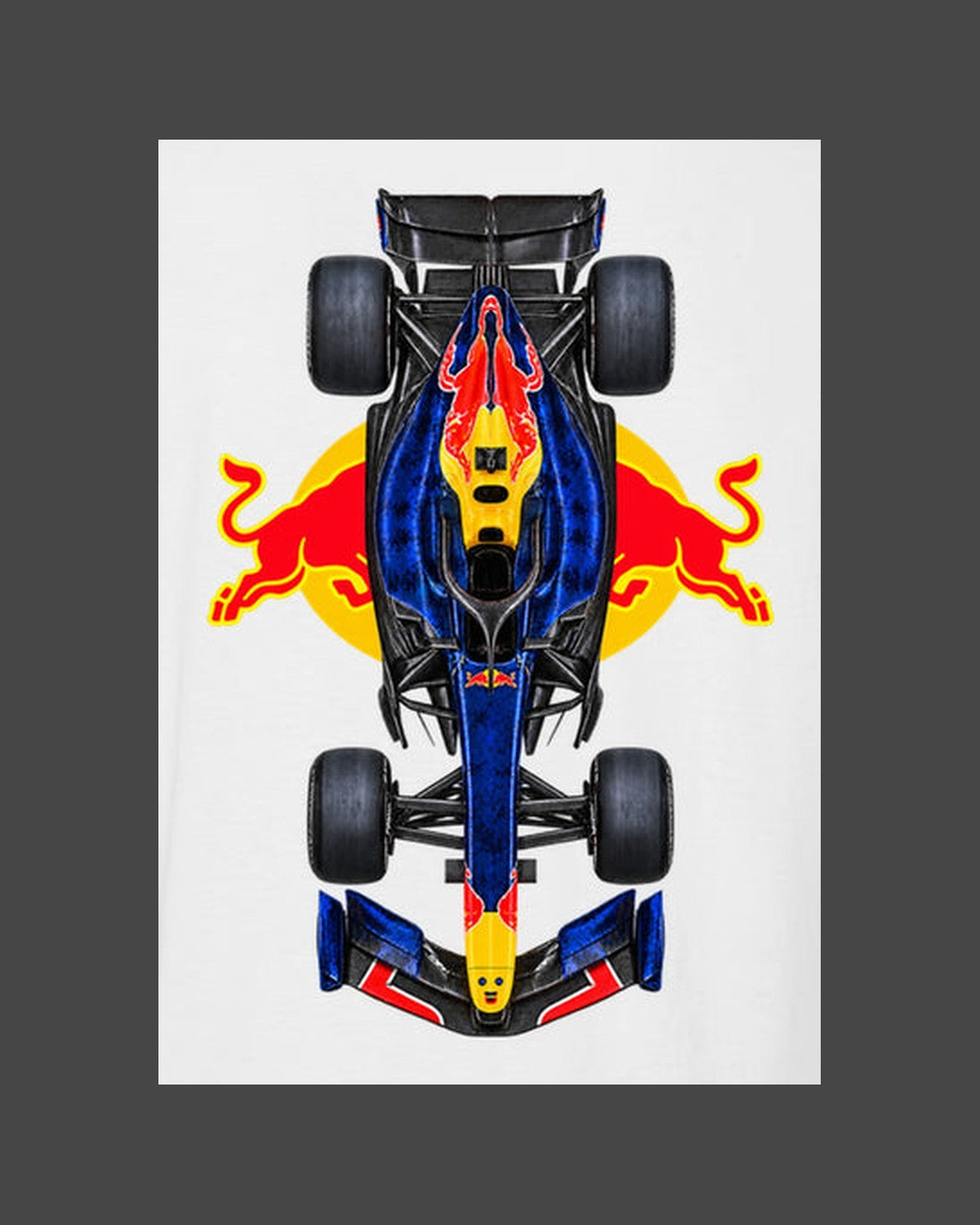 Red Bull RB22 2026 F1 Overhead Poster Shirt, Formula 1 Tee, Design 05 design only