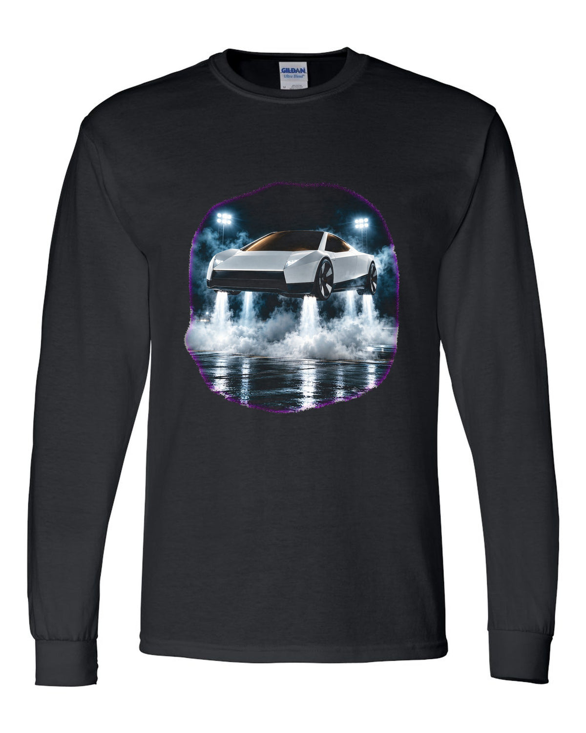 Tesla Roadster Hover Pad Long Sleeve Black front