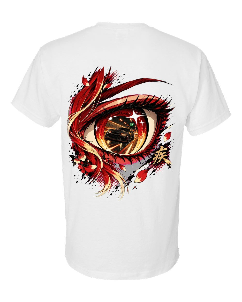 Chevrolet Camaro ZL1 1LE Anime Girl T-Shirt White back