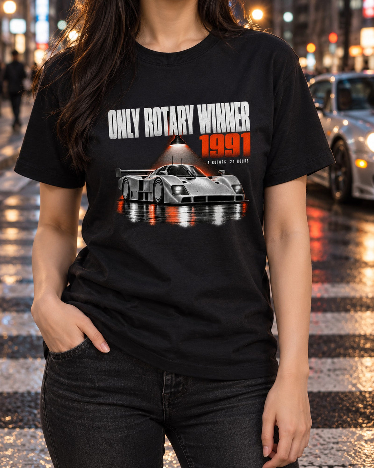 Mazda 787B Only Rotary Winner Shirt, Le Mans Car Guy Gift T-Shirt Black worn hero