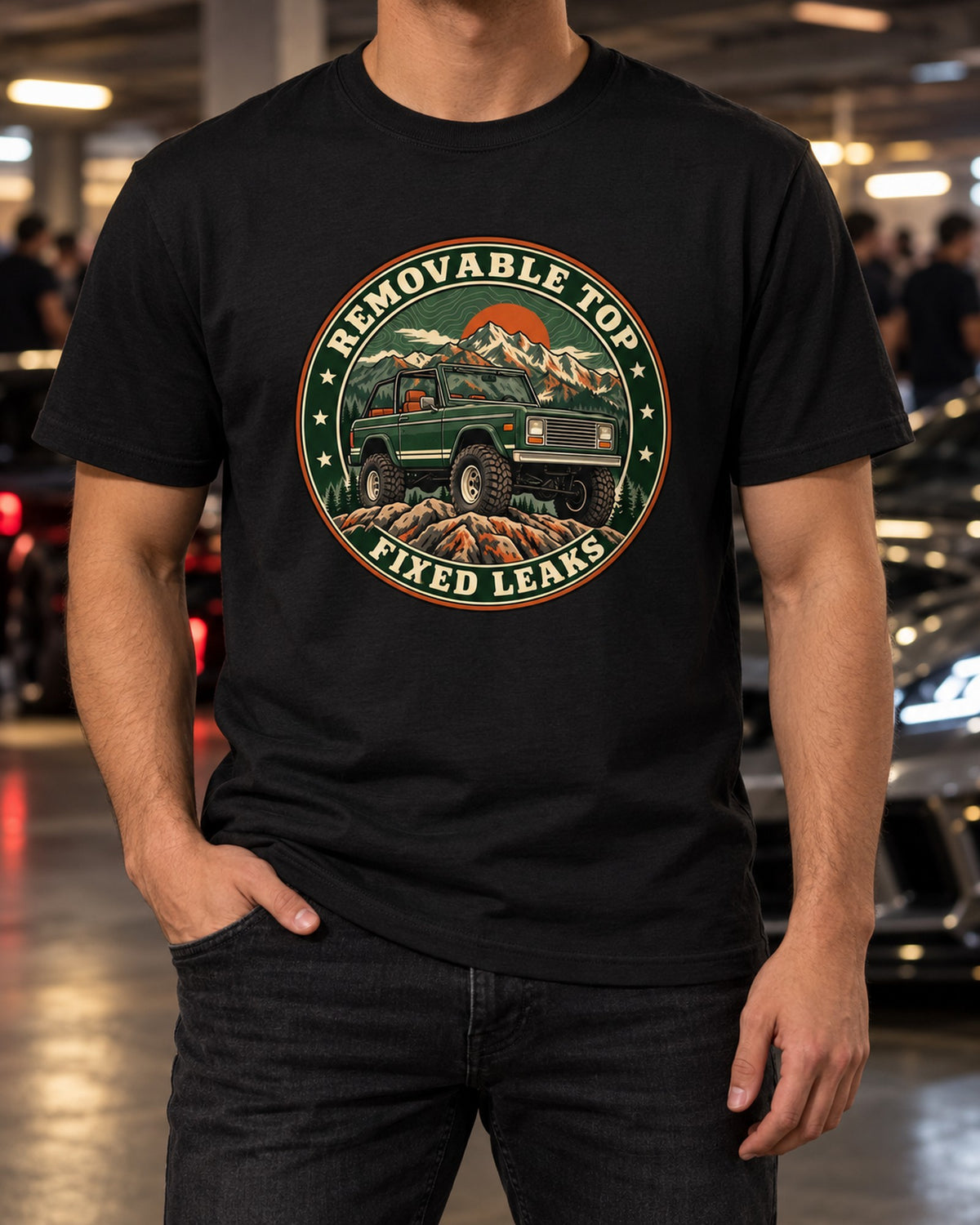 Chevrolet K5 Blazer 1973-91 Topographic Route Map Shirt, Tops Off T-Shirt Black worn hero