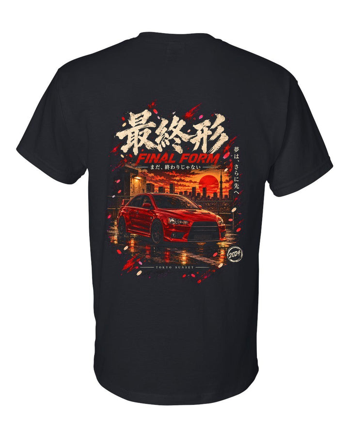 Mitsubishi Lancer Evo X T-Shirt Black back