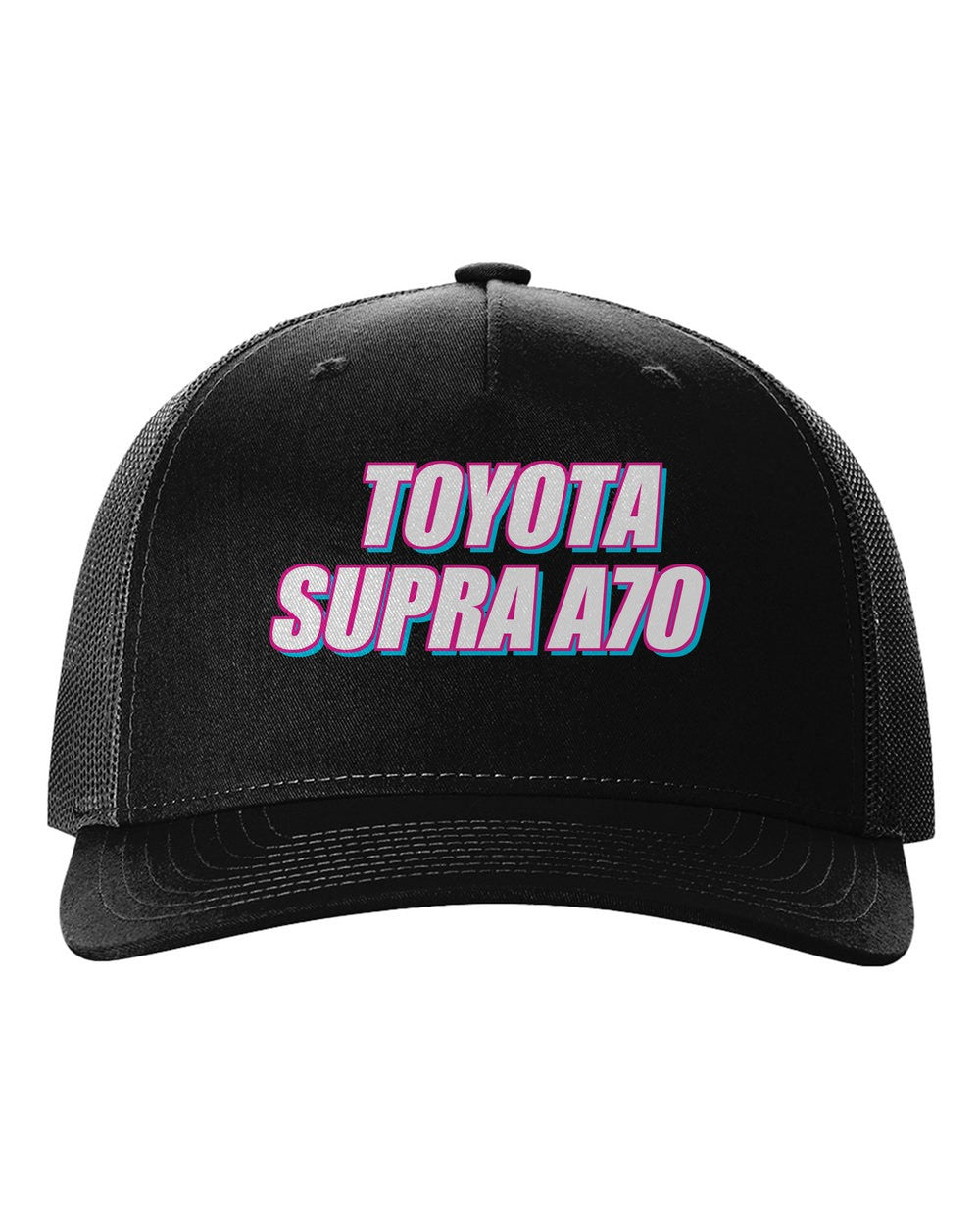 black hat front view with 車魂 mark