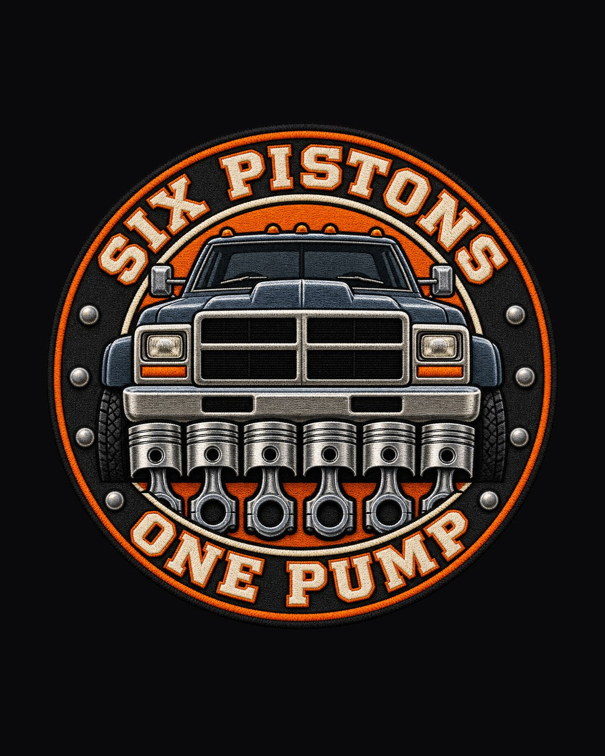 Dodge Ram 2500 12V Cummins Second Gen Round Crest Shirt design only