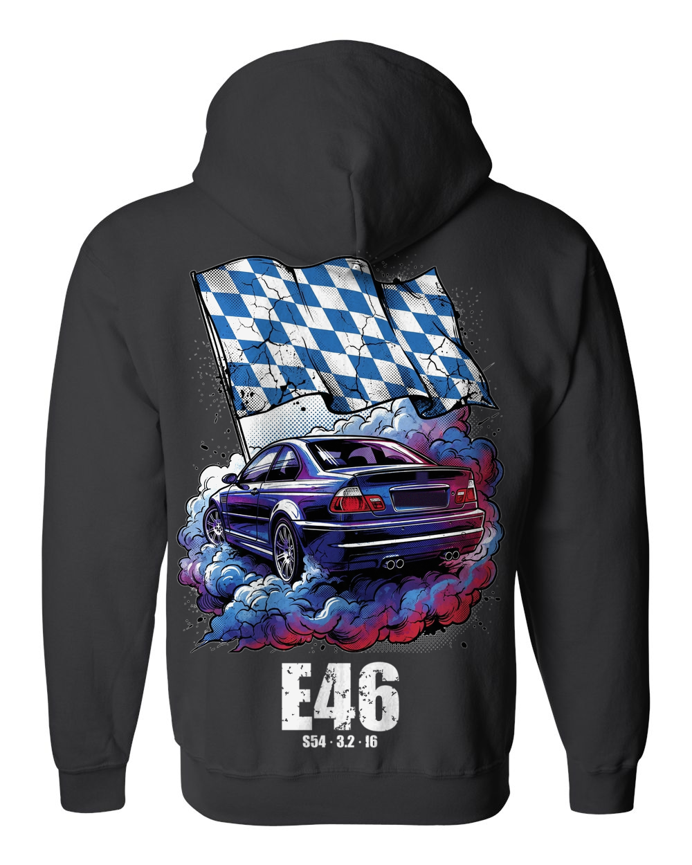 Zip Hoodie Black back