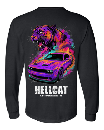 Dodge Challenger Hellcat Long Sleeve T-Shirt