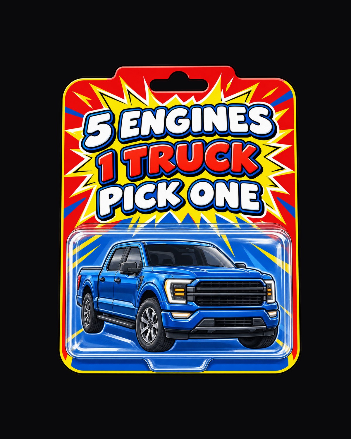 Toy Card Style 2021 Ford F-150 P702 print Tee design only