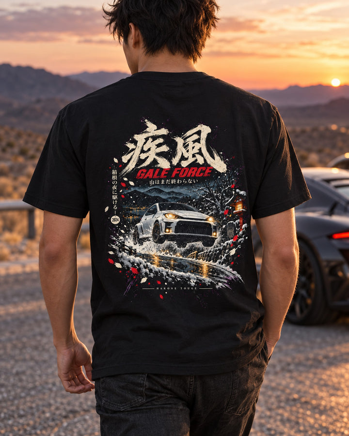 Toyota GR Yaris Gale Force Shirt, Hoodie & More T-Shirt Black worn hero