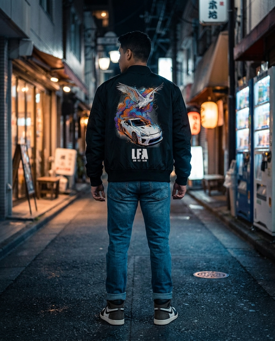Black Bomber Jacket street
