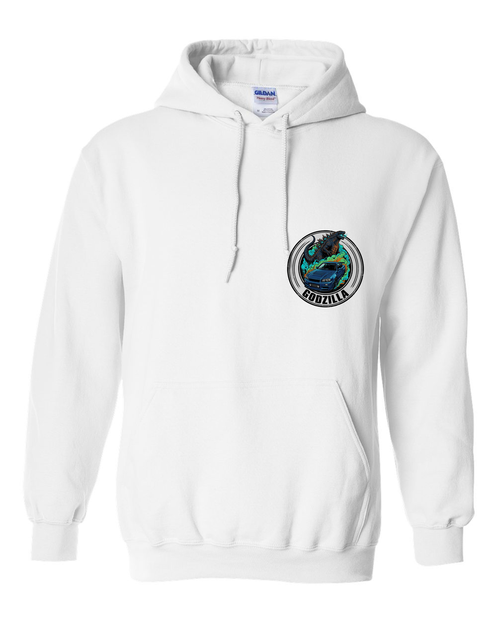 Pull Over Hoodie White front