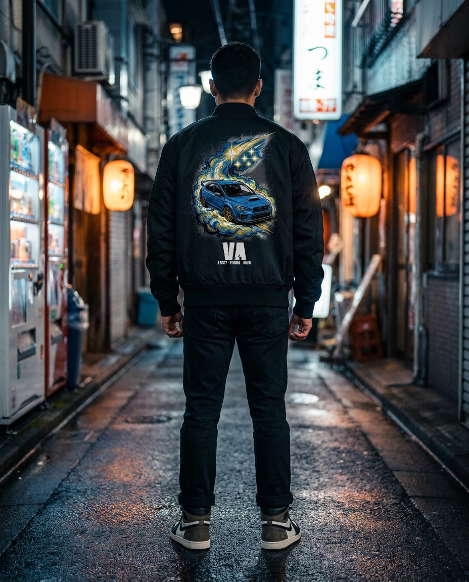 Black Bomber Jacket street