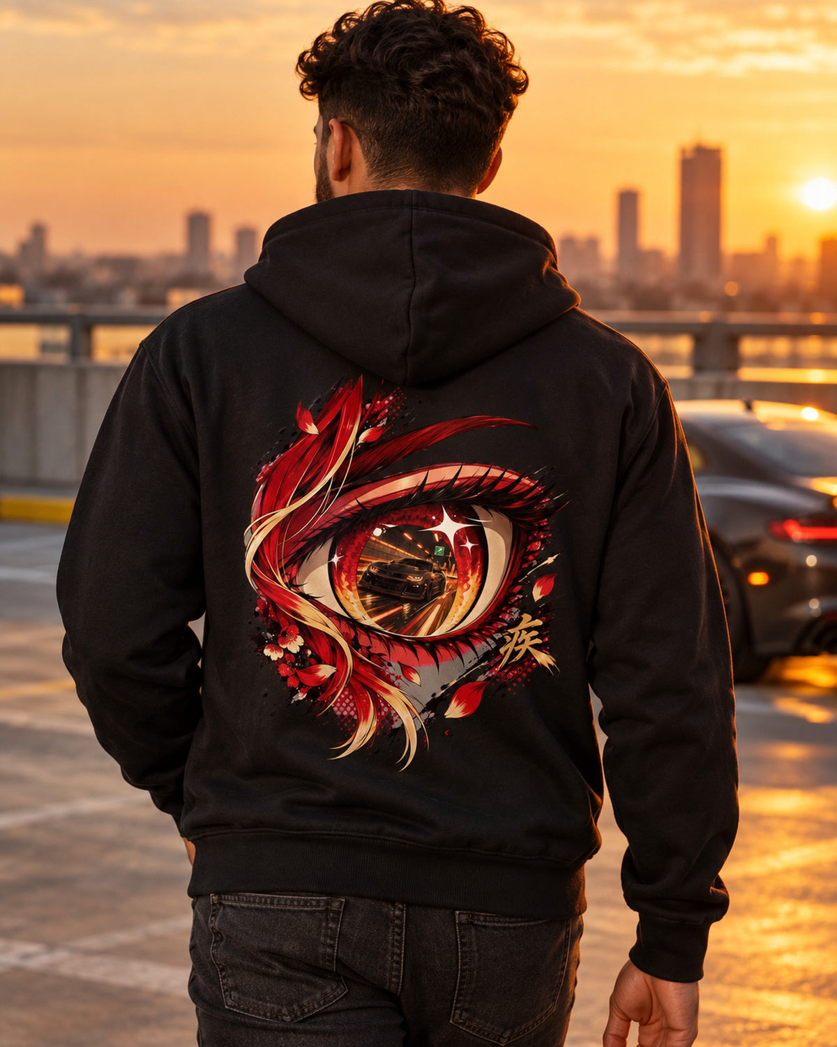 Chevrolet Camaro ZL1 1LE Anime Girl Shirt, Hoodie & More Zip Hoodie Black worn hero