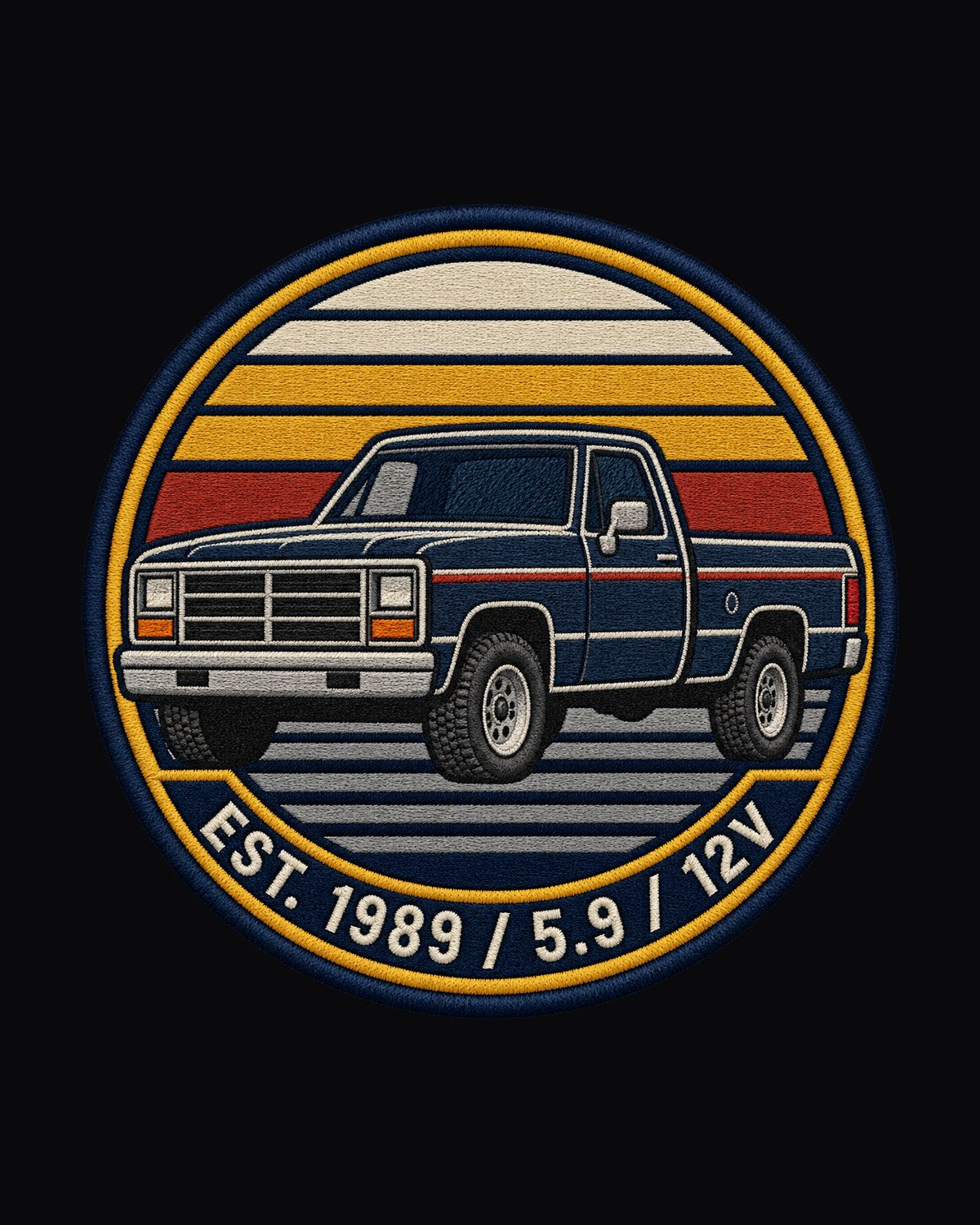 Dodge Ram 1st Gen D/W Series Grille Crest Shirt, Est. 1989 design only