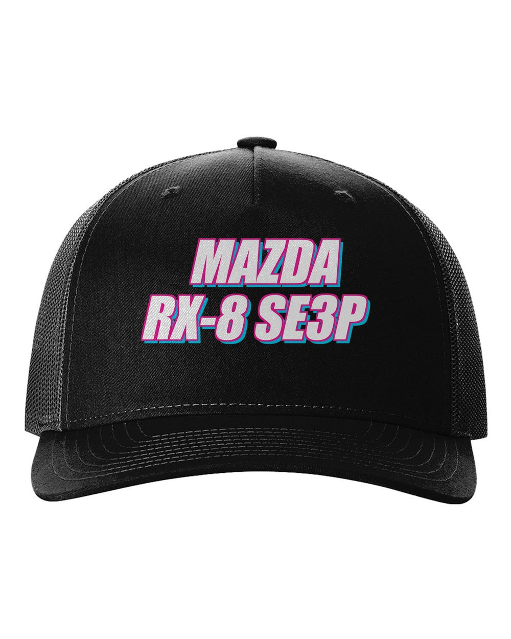 black hat front view with 車魂 mark