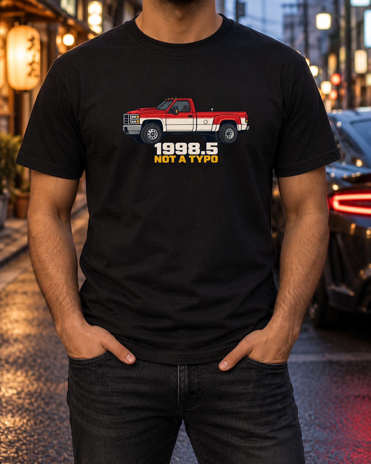 Ram 2500 24V Cummins Flat Vector Profile Shirt, 1998.5-2002 T-Shirt Black worn hero