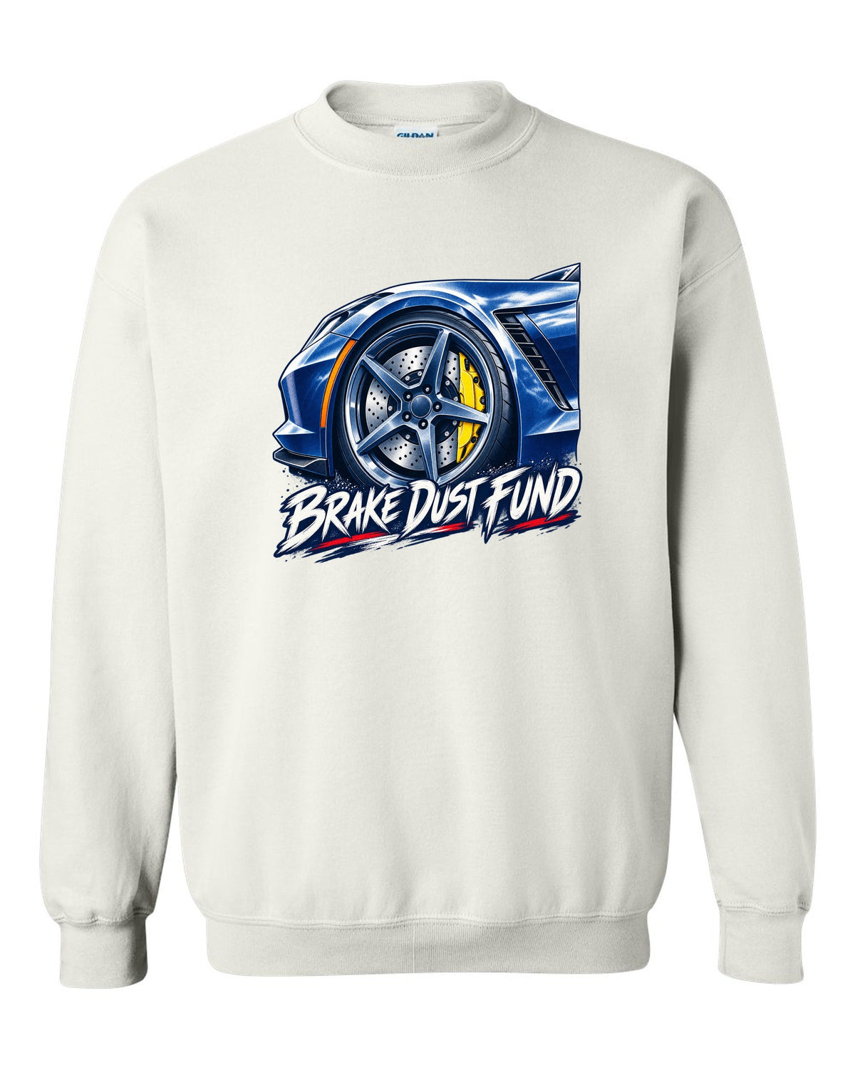 Exploded cutaway engine print of a 1970 Chevrolet Corvette C3 Stingray LS5 with Big Block 454 text white crewneck front view with the design
