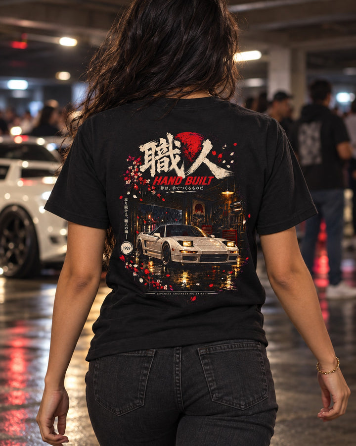 Honda NSX NA1 Hand Built Shirt, Hoodie & More T-Shirt Black worn hero