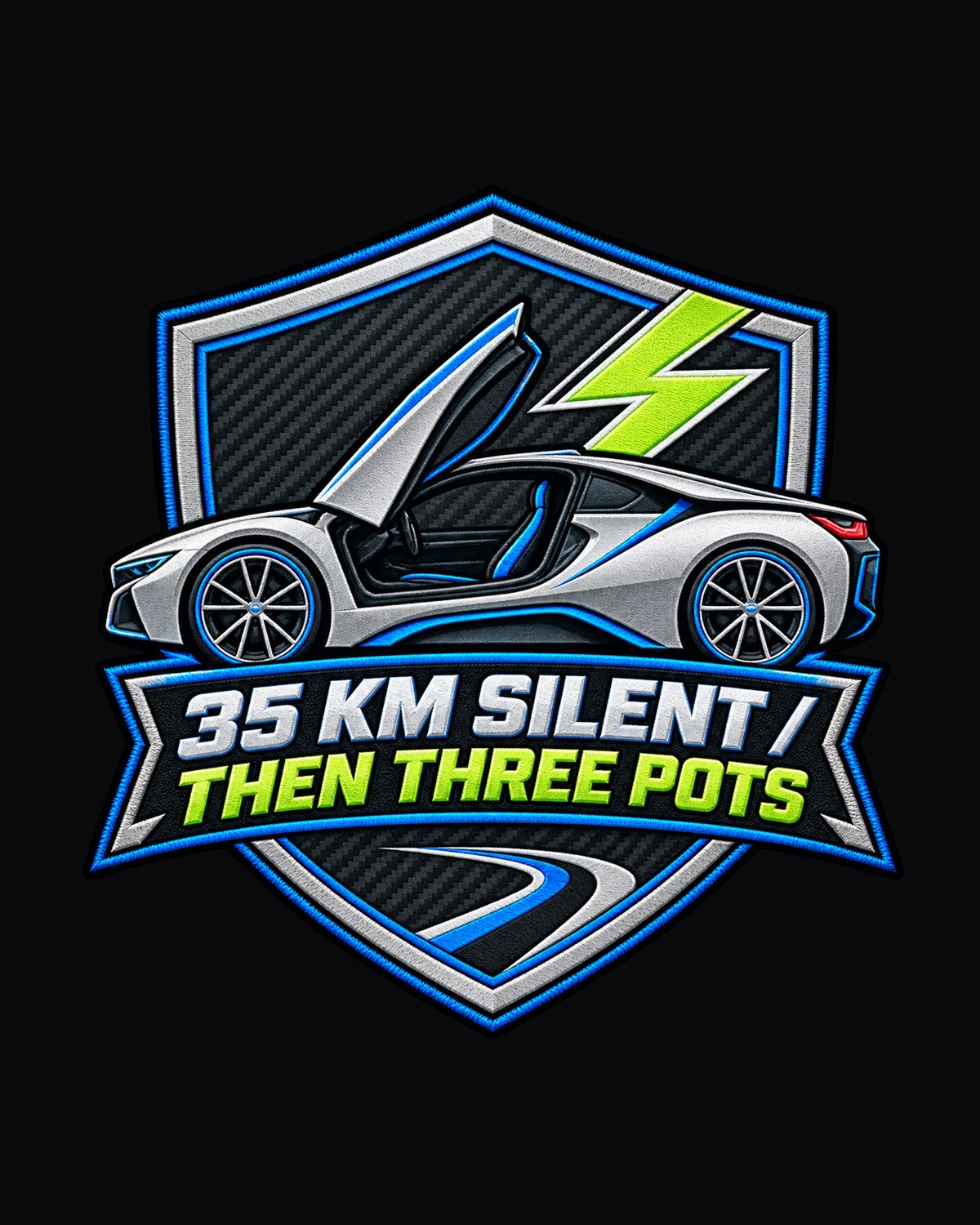 Stencil Street Art Tee, BMW X5 M F85 Quad Pipes design only