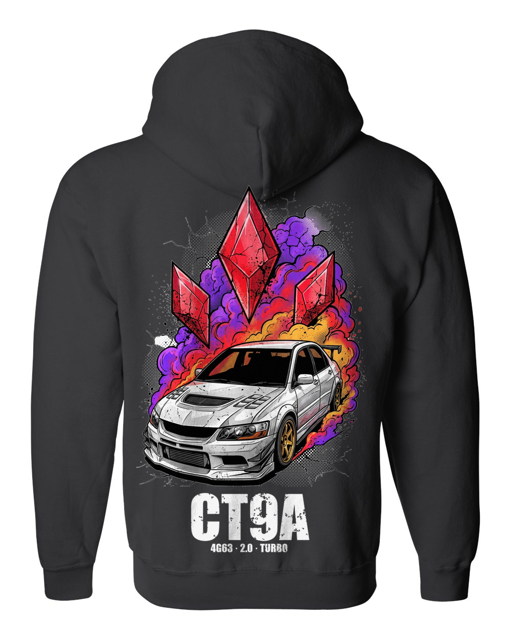 Zip Hoodie Black back