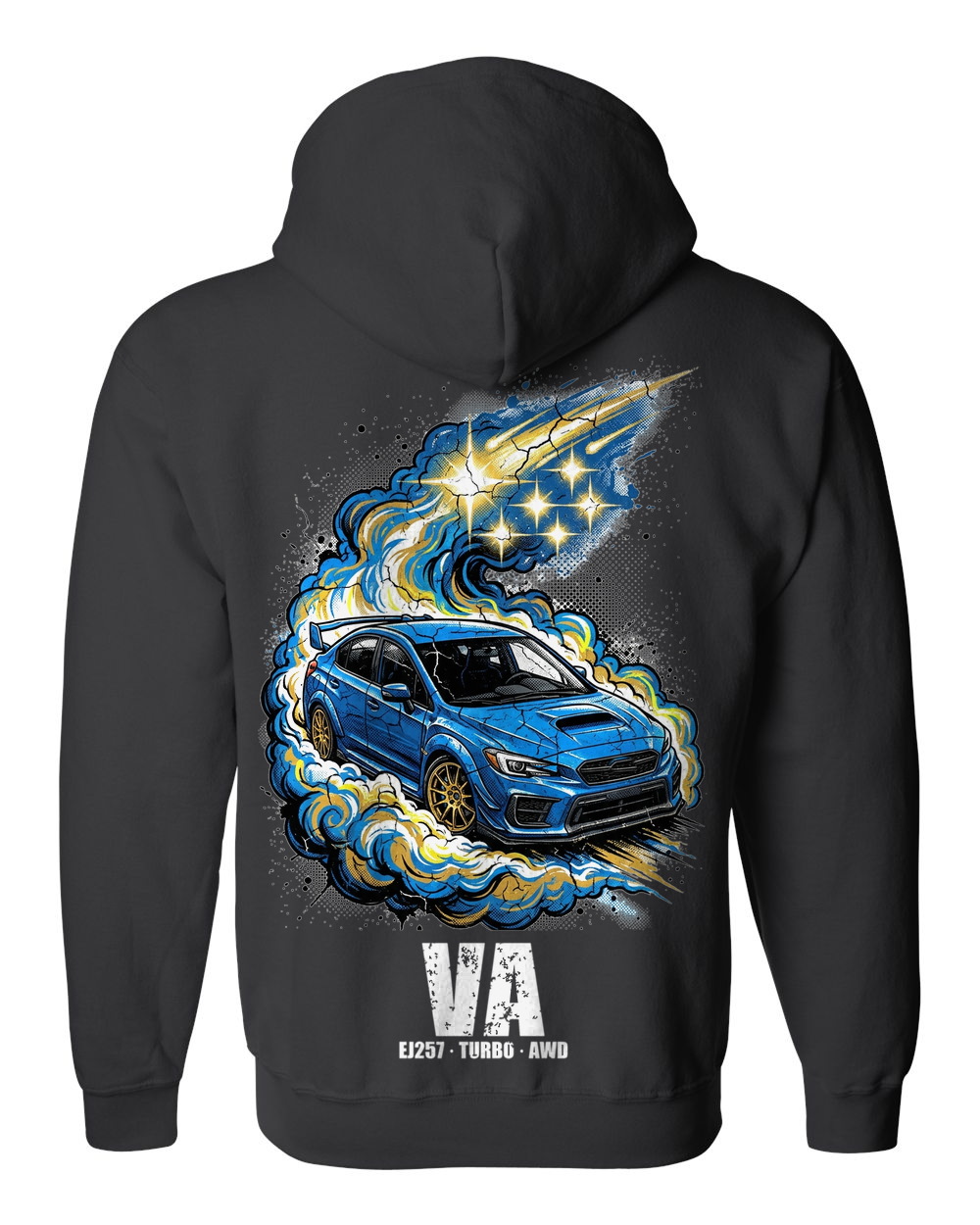 Zip Hoodie Black back