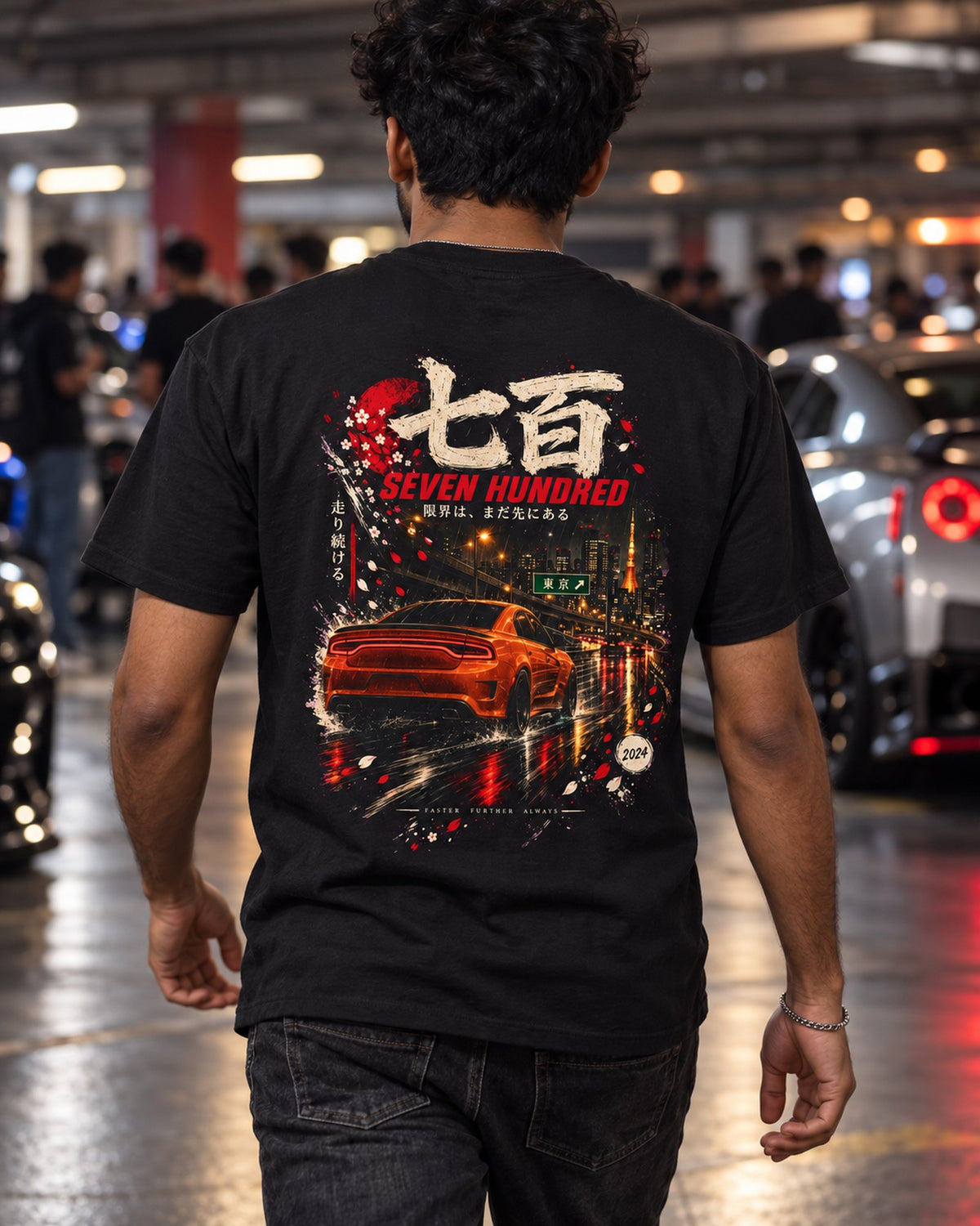 Dodge Charger Hellcat Seven Hundred Shirt, Hoodie & More T-Shirt Black worn hero