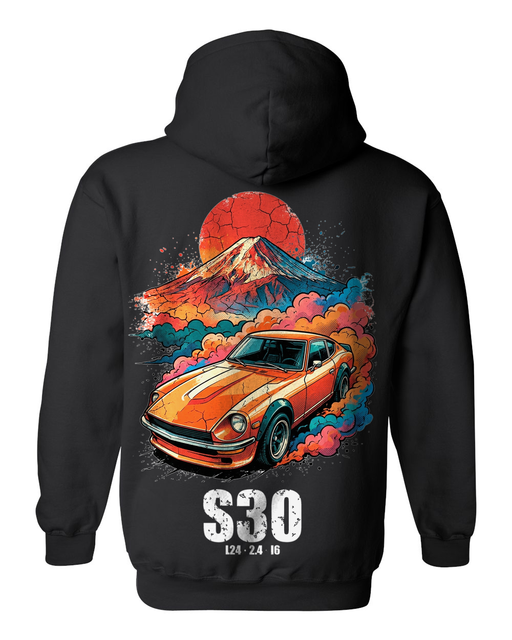 Pull Over Hoodie Black back