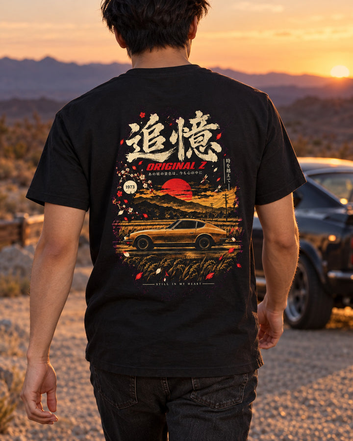 Datsun 240Z Original Z Shirt, Hoodie & More T-Shirt Black worn hero