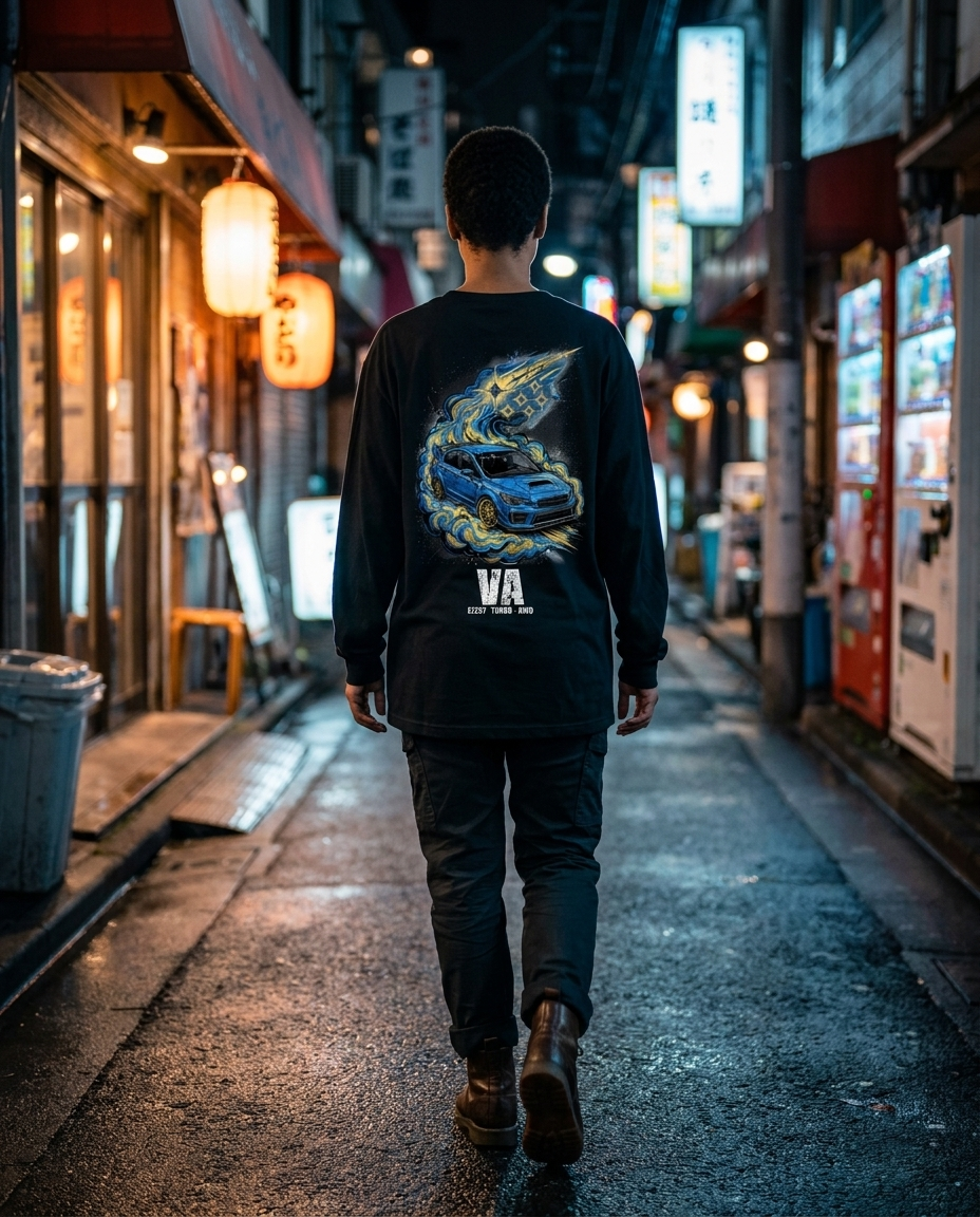 Black Long-Sleeve Tee street