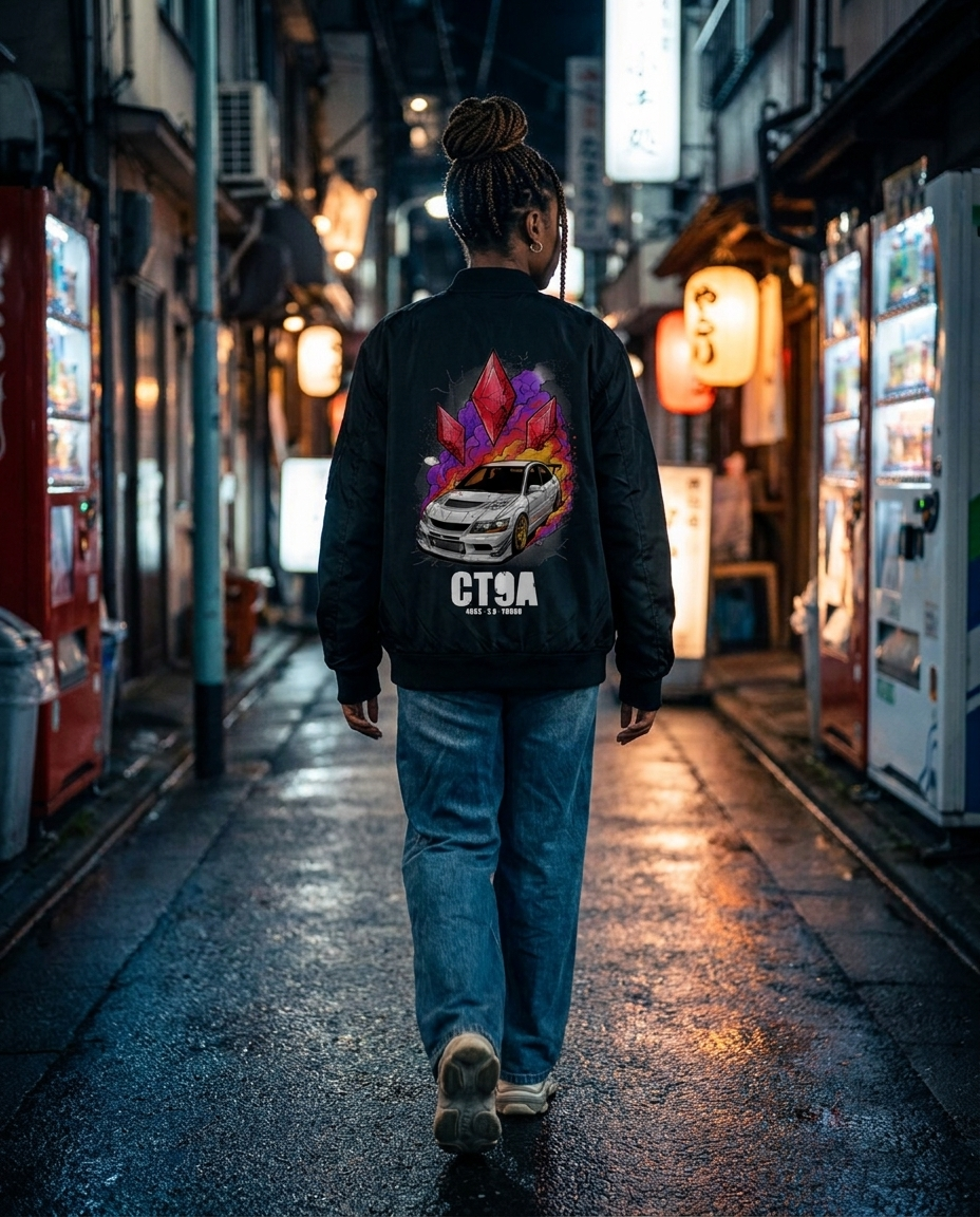 Black Bomber Jacket street
