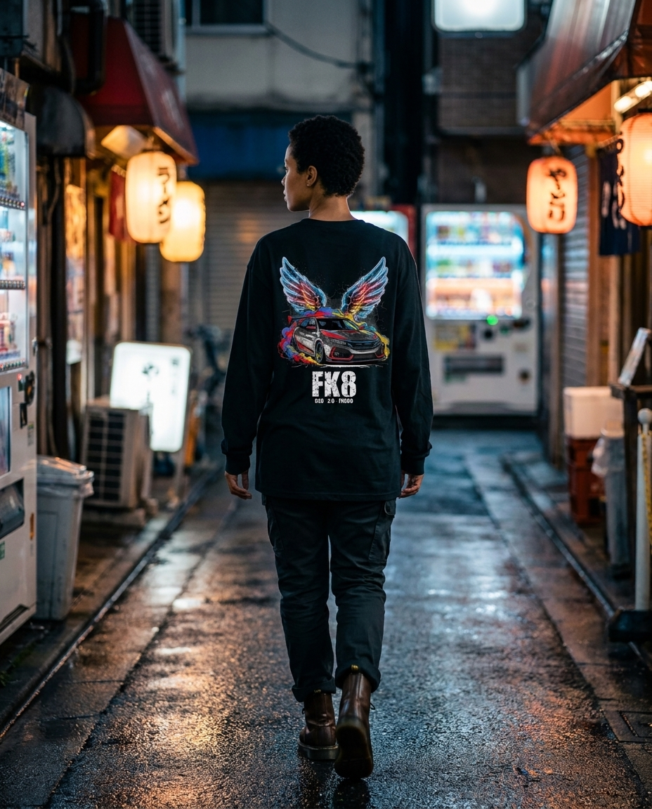 Black Long-Sleeve Tee street