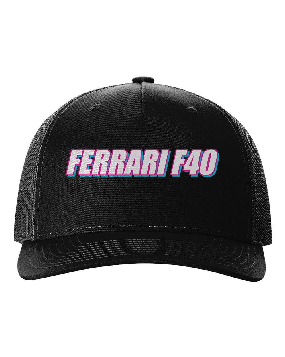 black hat front view with 車魂 mark