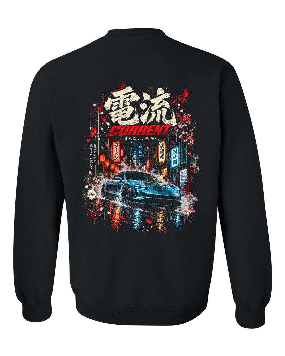 Porsche Taycan Turbo S Crewneck Black back