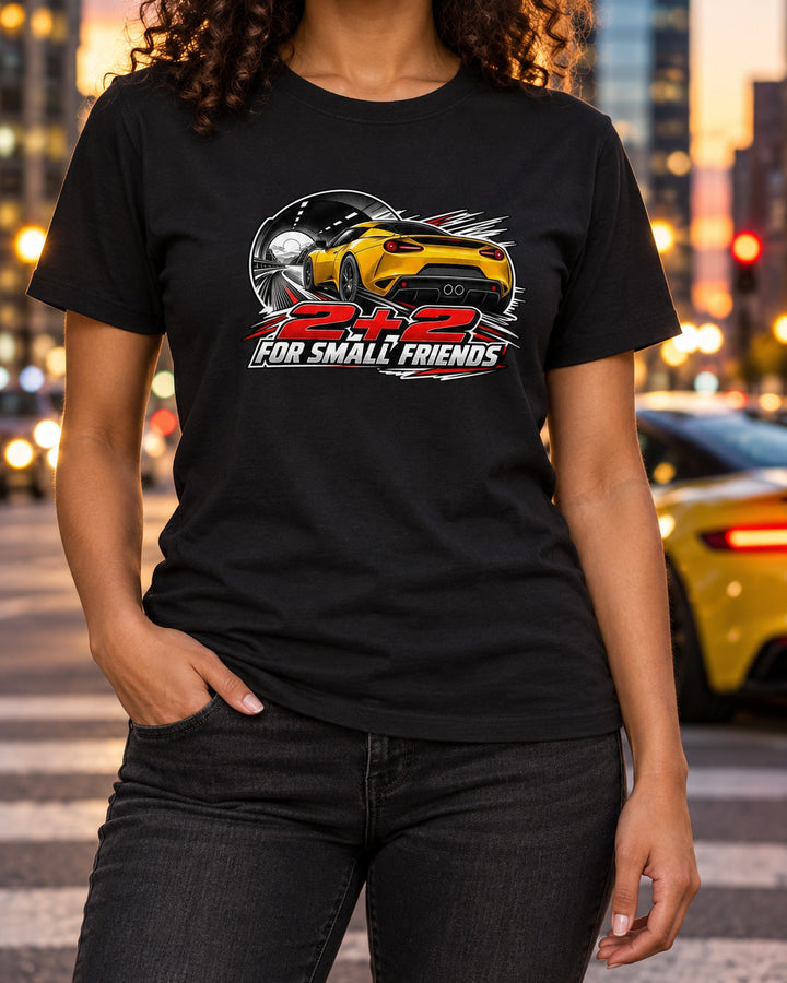 Lotus Evora 2008 Retro Manga Shirt, 2+2 For Small Friends T-Shirt Black worn hero