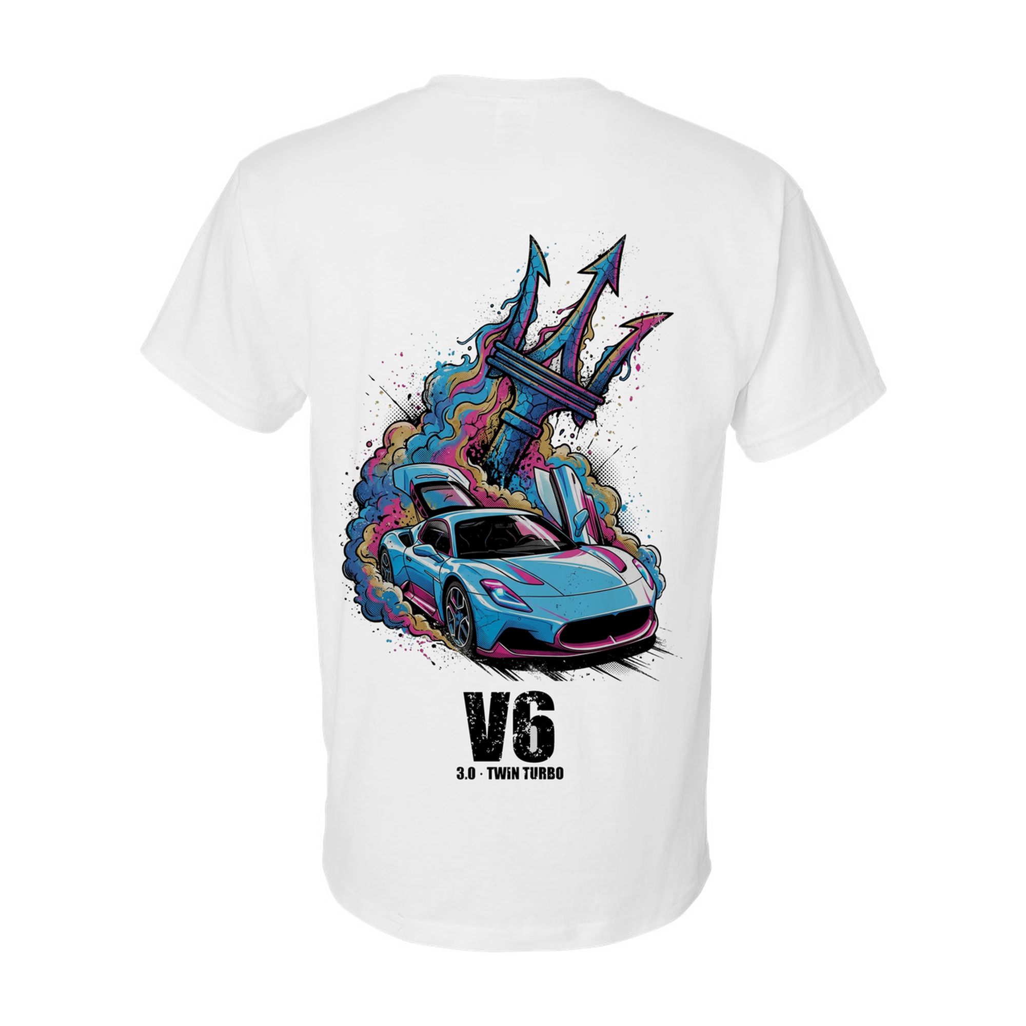 Maserati MC20 Trident T-Shirt — White back