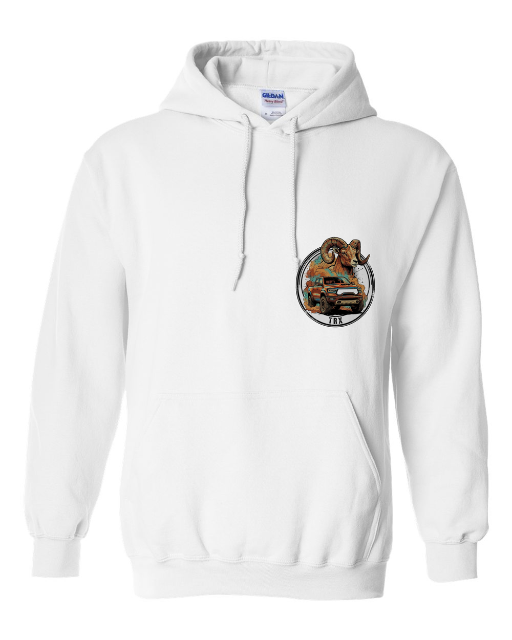 Pull Over Hoodie White front