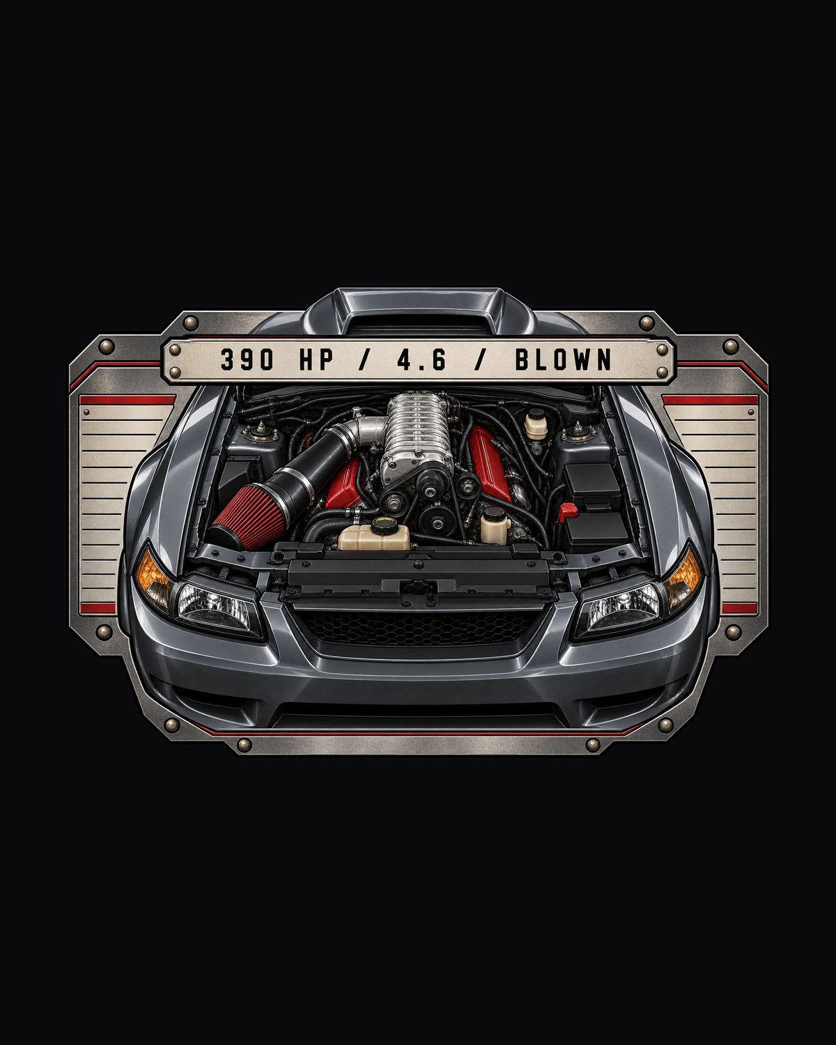 Ford Mustang 2003-04 Cobra Terminator Spec Plate Shirt design only