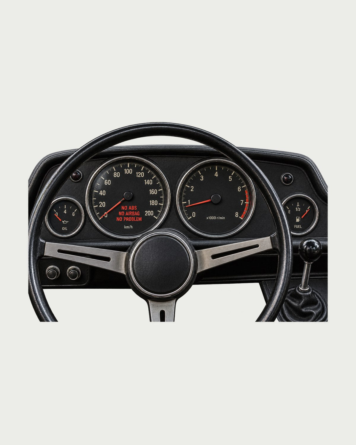 BMW 2002 No ABS No Airbag Cockpit Shirt, Classic Car Guy Tee design only