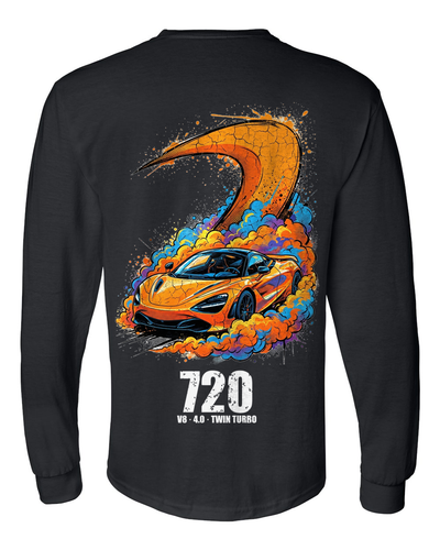 McLaren 720S Papaya Long Sleeve T-Shirt